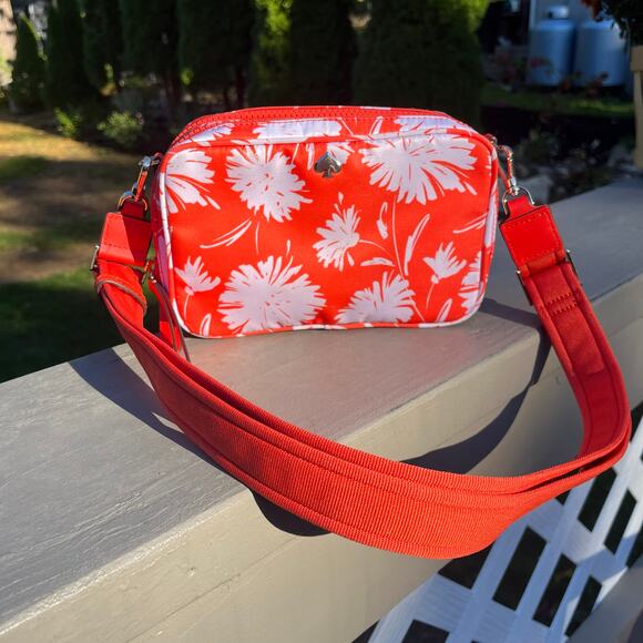 KATE SPADE NWOT, Vibrant Orange, Crossbody Bag, Tropical - Picture 9 of 11